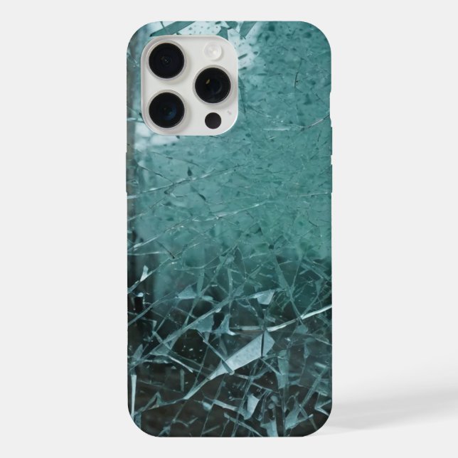 Coque iPhone Boîtier iPhone 15 Pro Max en verre brisé (Verso)