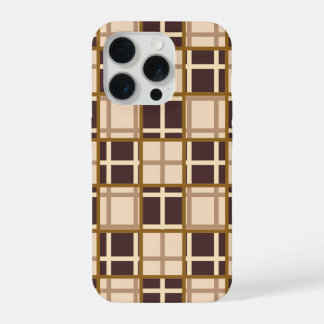 Coque iPhone 15 Pro Boîtier iPhone 15 Pro Teintes Abstraites Marron