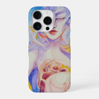 Coque iPhone 16 Pro Boîtier iphone 16 Jaune Sorcière art original