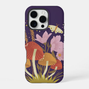 Coque iPhone 16 Pro Boîtier iPhone 16 Pro Champignon de la Forêt