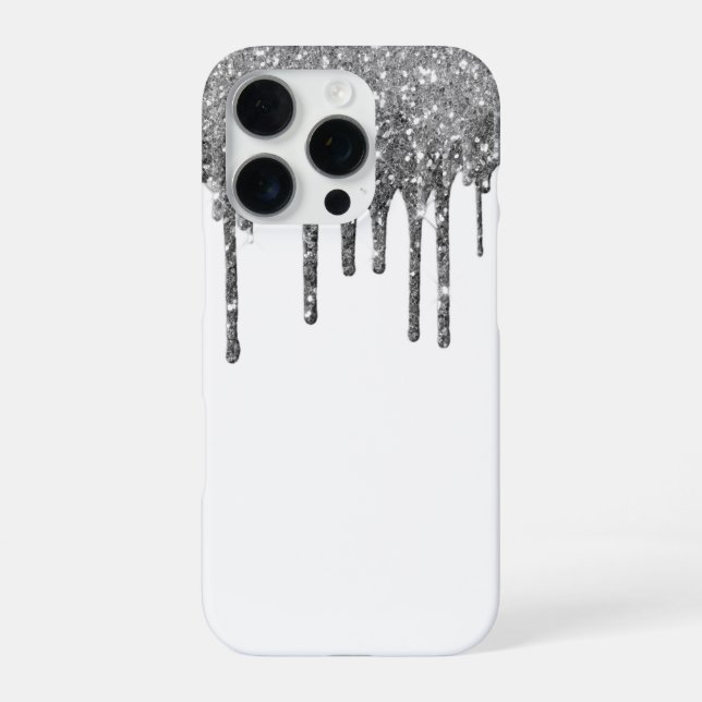 Coque iPhone Boîtier iPhone 16 Pro Glitter Drip (Verso)