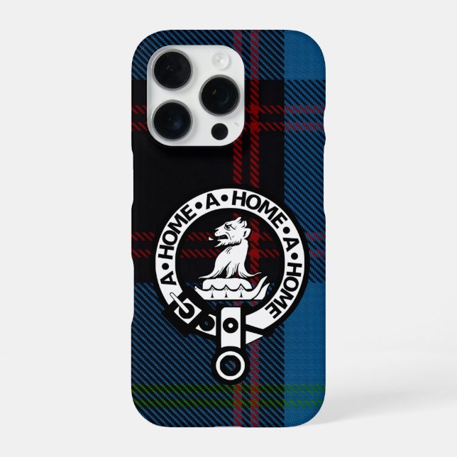 Coque iPhone Boîtier iPhone 16 Pro - Hume Ancien Tartan & Blaso (Verso)