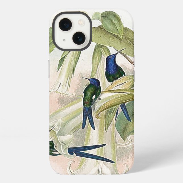 Coque iPhone Boîtier iPhone 6 Oiseaux Colibris (Verso)