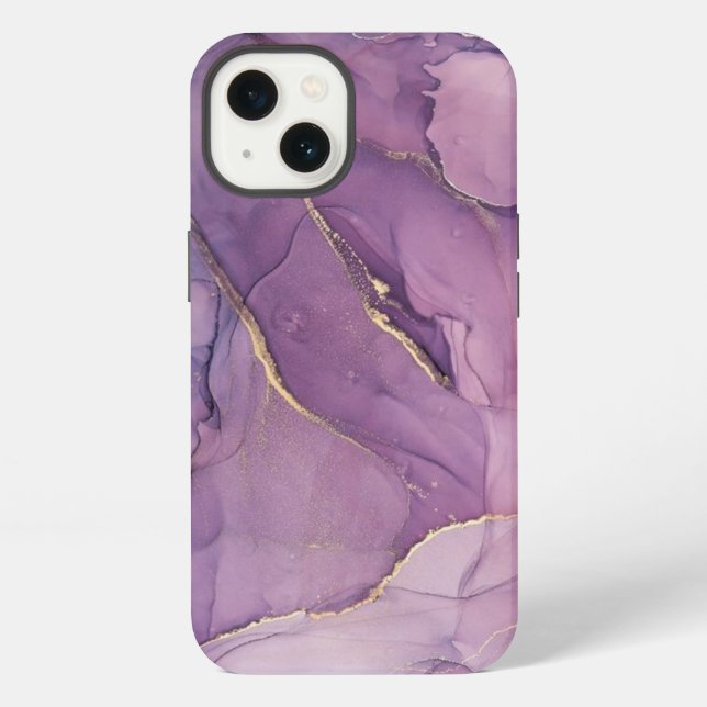 Coque iPhone Boîtier iPhone abstrait Lilas Case-Mate (Verso)