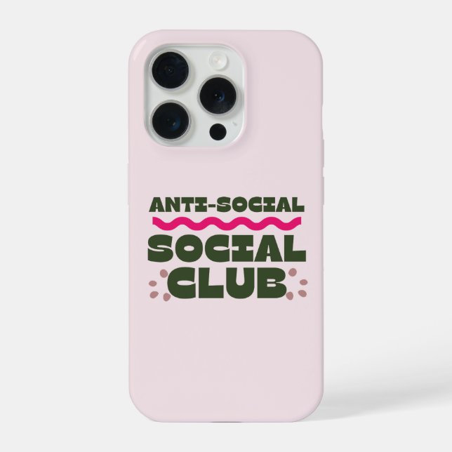 Coque iPhone Boîtier Iphone Anti-Social Social Club (Verso)