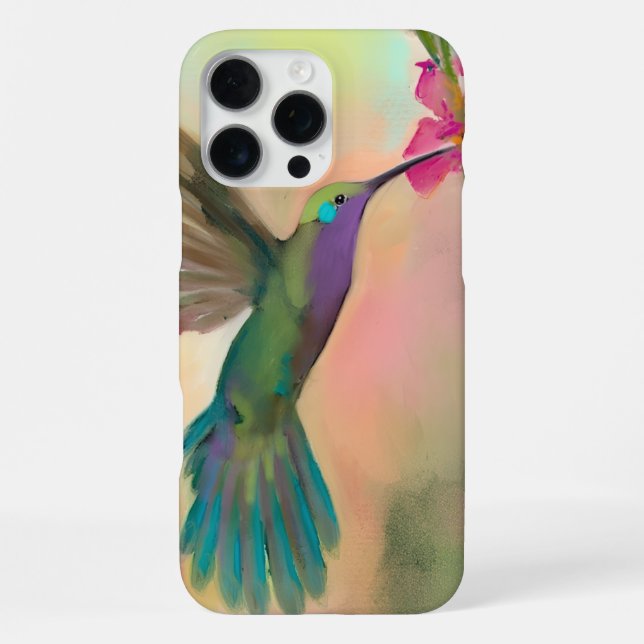 Coque iPhone Boîtier iPhone Beautiful Hummingbird (Verso)