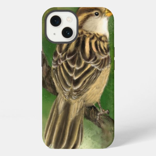Coque iPhone Boîtier iPhone Beautiful Sparrow (Verso)