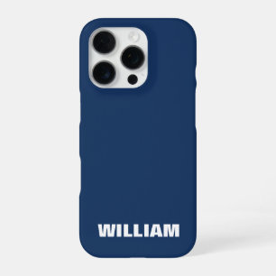 Coque iPhone 16 Pro Boîtier iPhone bleu pastel personnalisé avec perso