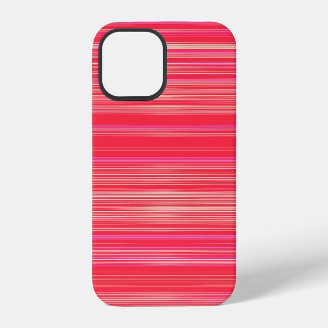 Coque iPhone Boîtier iPhone Case-Mate à motif rayé rouge (Verso)