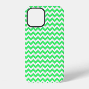 Coque iPhone 12 Boîtier iPhone Case-Mate Chevron Zig Zag Vert Citr