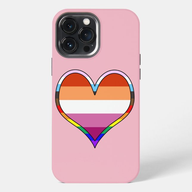 Coque iPhone Boîtier iPhone Case-Mate Cœur Fierté Lesbienne (Verso)