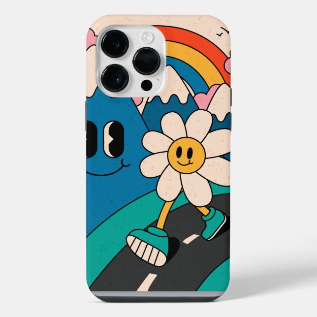 Coque iPhone Boîtier iPhone Case-Mate de style hippy des années (Verso)