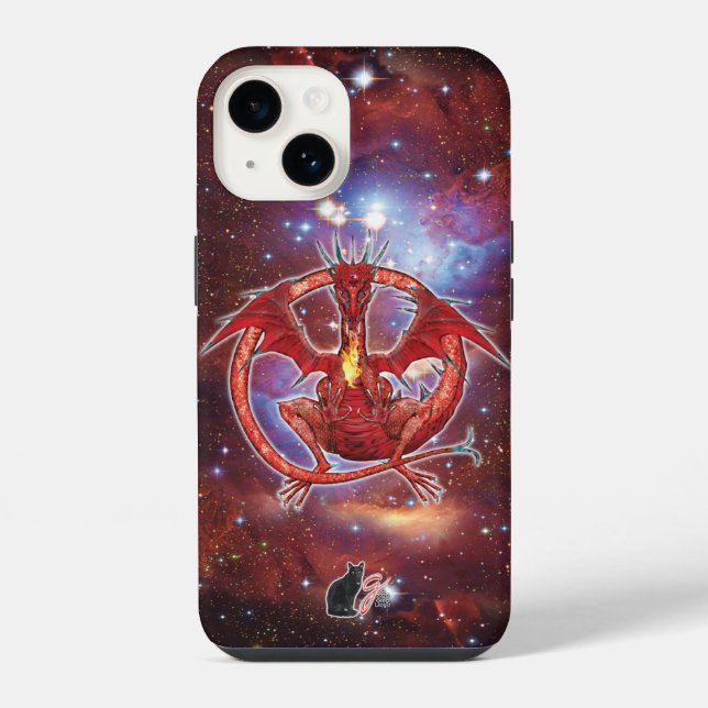 Coque iPhone Boîtier iPhone Case-Mate Pyrope Cosmic Dragon (Verso)