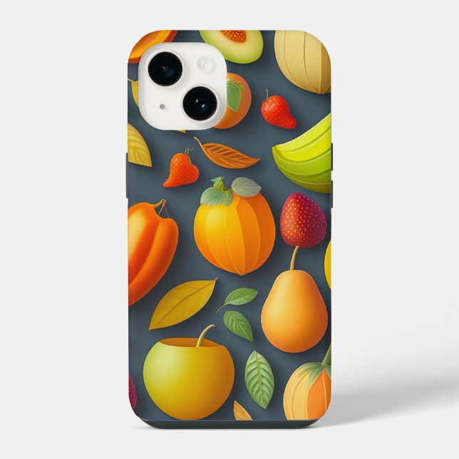 Coque iPhone Boîtier iPhone Design Fruit (Verso)