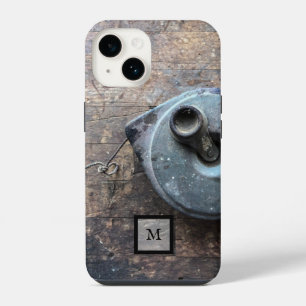Coque Pour iPhone 14 Boîtier iPhone en bois rustique masculin