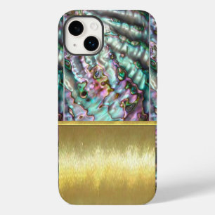 Boîtier iPhone en coquille d'abalone à base d'huil