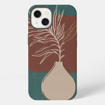 Boîtier iPhone en couleurs verte et marron