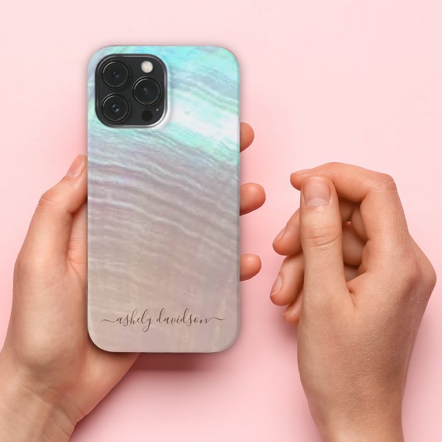 Coque iPhone Boîtier iPhone en Nacre de Coquillage (Créateur téléchargé)