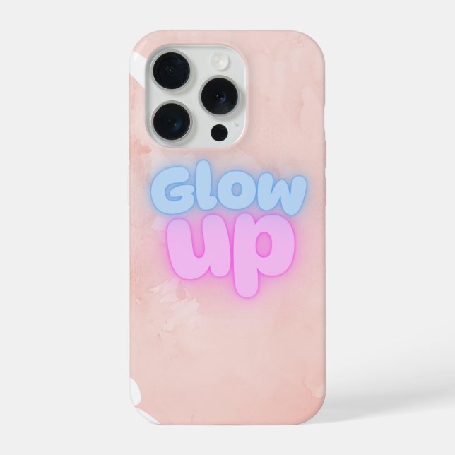 Coque iPhone Boîtier iPhone esthétique rose bleu (Verso)