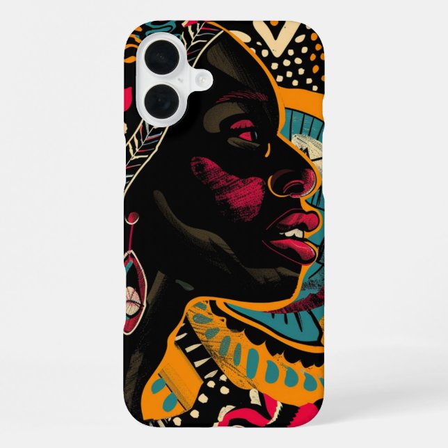 Coque iPhone Boîtier iPhone ethnique africain pour iPhone 16 Pl (Verso)