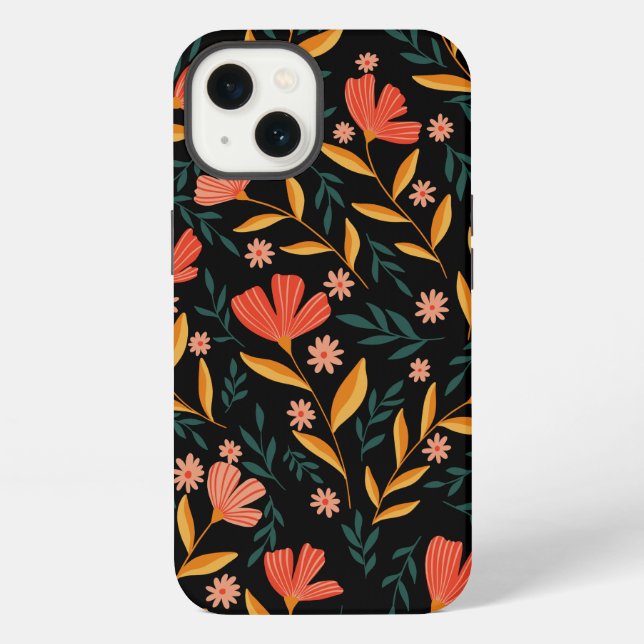 Coque iPhone Boîtier iPhone Fleur de Minuit (Verso)