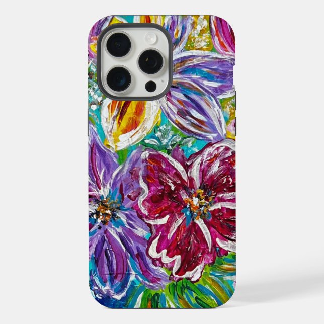 Coque iPhone Boîtier iPhone Floral (Verso)