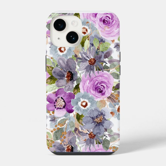 Coque iPhone Boîtier iPhone floral (Verso)