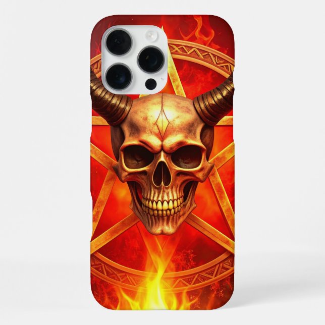 Coque iPhone Boîtier iPhone / iPad Crâne de démon (Verso)