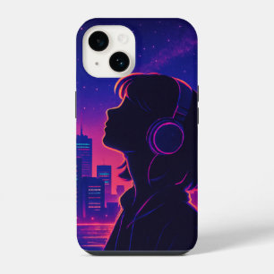 Coque Pour iPhone 14 Boîtier iPhone / iPad Fille Rétro Futuriste