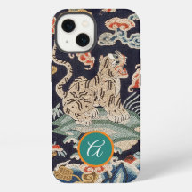 Boîtier iPhone / iPad INITIALE PERSONNALISÉE TIGRE
