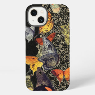 Etui iPhone 13 Boîtier iPhone / iPad LACE ON BLACK AVEC PAPILLONS