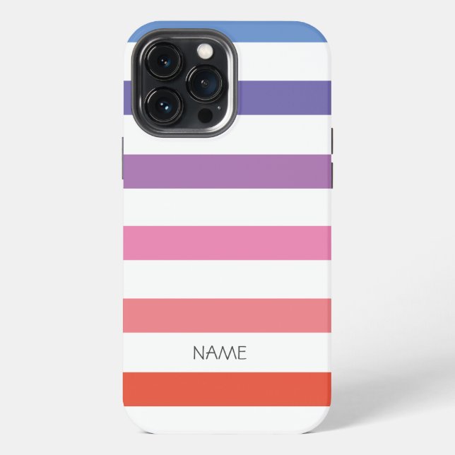Coque iPhone Boîtier iPhone / iPad rayé coloré (Verso)