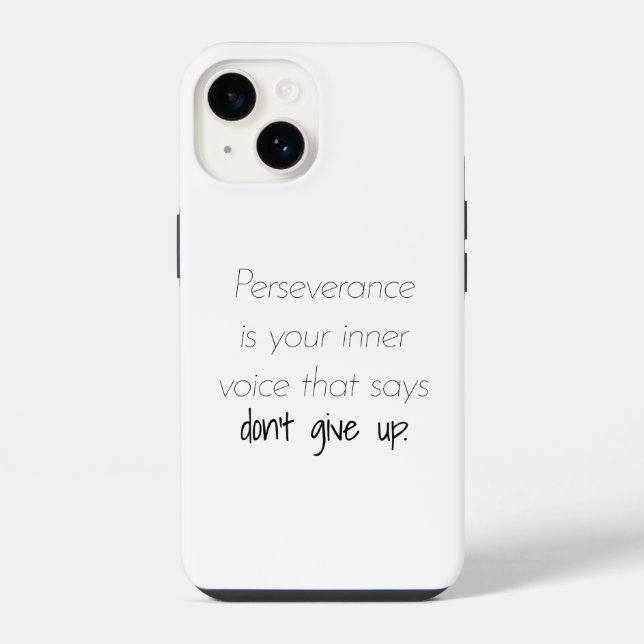 Coque iPhone Boîtier iPhone Persévérance (Verso)