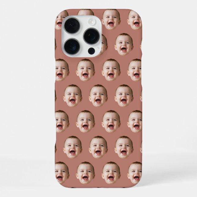 Coque iPhone Boîtier iPhone personnalisé avec visage de bébé (Verso)
