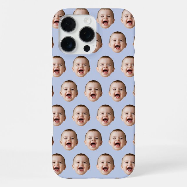 Coque iPhone Boîtier iPhone personnalisé avec visage de bébé (Verso)