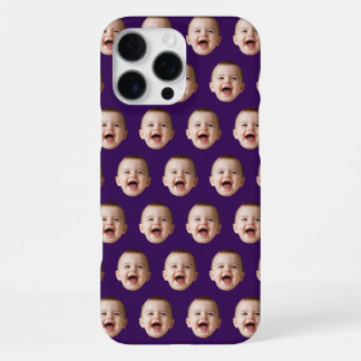 Coque iPhone 16 Pro Max Boîtier iPhone personnalisé avec visage de bébé
