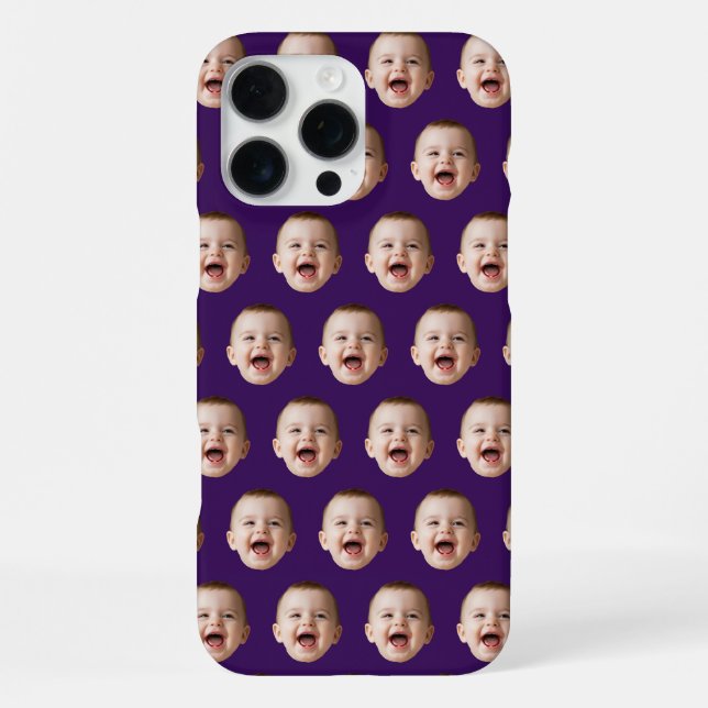 Coque iPhone Boîtier iPhone personnalisé avec visage de bébé (Verso)