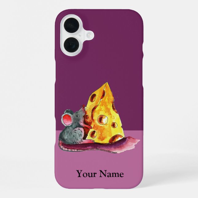 Coque iPhone Boîtier Iphone pour le cas du rat mignon mangeant  (Verso)