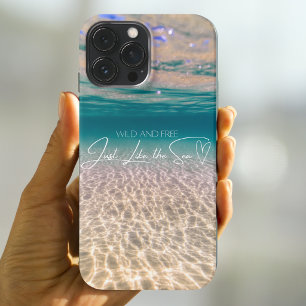 Etui iPhone 13 Pro Max Boîtier iPhone pour l'été, Océan Sauvage et Libre