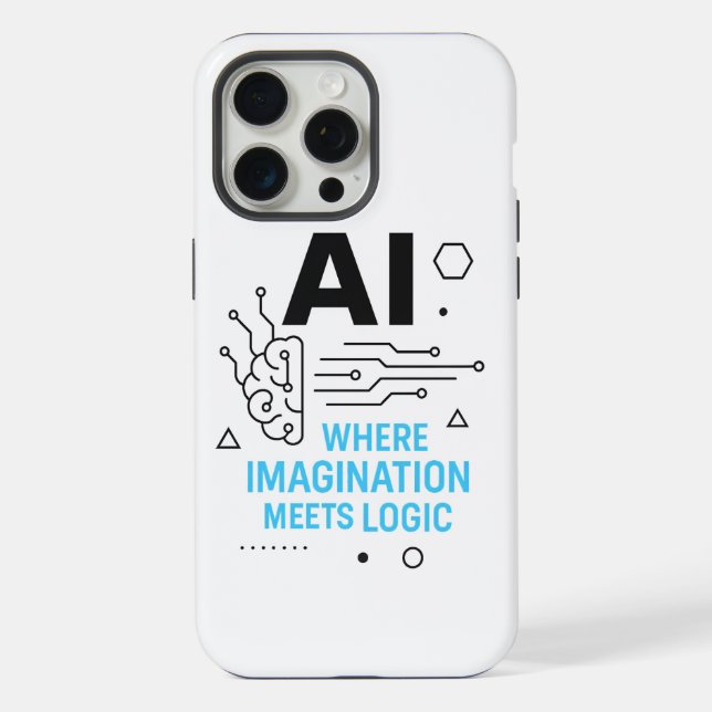 Coque iPhone Boîtier Logique d'Imagination IA | Couverture Para (Verso)