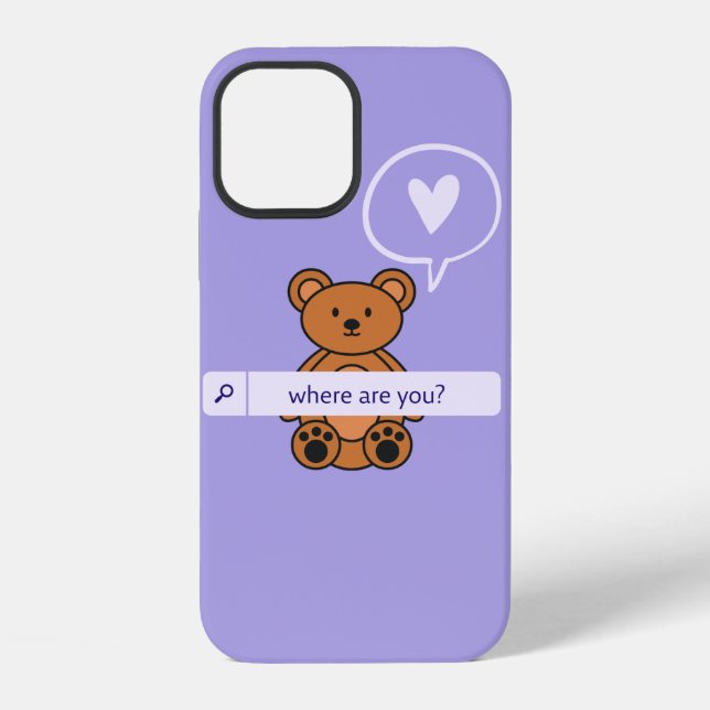 Coque iPhone Boîtier pour iPhone 12, violet (Verso)