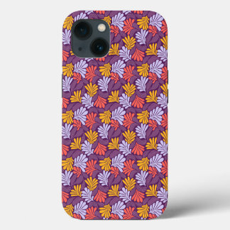 Etui iPhone 13 Boîtier pour iPhone 13 avec motif floral rétro