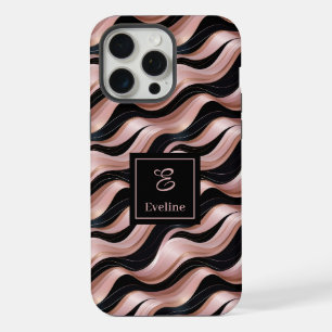 Coque iPhone 15 Pro Max Boîtier Rose Gold pour iPhone 13 Élégant Lux Perso