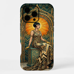 Coque iPhone 16 Pro Max Boîtier Teal & Gold pour iPhone 16 Pro Max   Elega