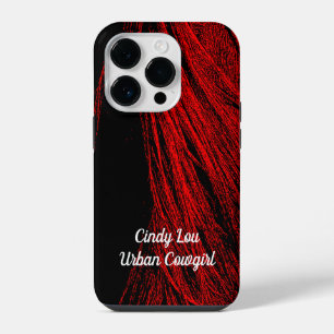Coque Pour iPhone 14 Plus Boîtier téléphonique Abstrait Red Horse Mane