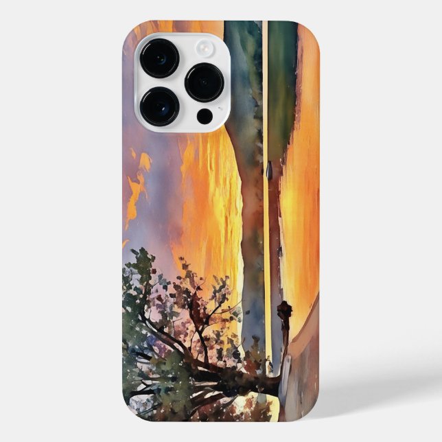 Coque iPhone Boîtier téléphonique Adirondack Lake Sunrise (Verso)