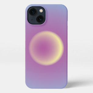 Etui iPhone 13 Boîtier téléphonique Aura jaune et rose