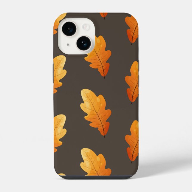 Coque iPhone Boîtier téléphonique avec feuilles d'automne