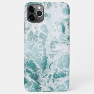 Coque iPhone 11Pro Max Boîtier téléphonique Blue Beach Waves