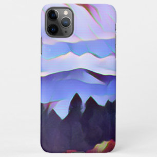 Coque iPhone 11Pro Max Boîtier téléphonique Blue Mountain Painting